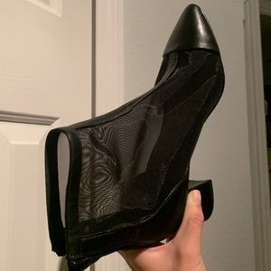 Topshop mesh booties